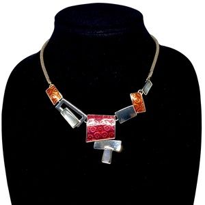 Spoutnik Bijoux Necklace - Modernist Geometric
